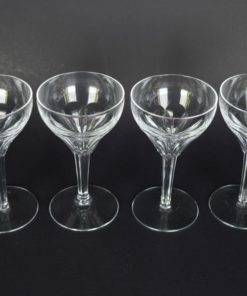 Glazen kristal, groot kleurloos - set van 4