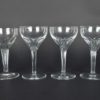Glazen kristal, kleiner - set van 4