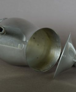 Klassieke Koffiepot op pootjes zilverkleurig - metaal