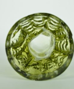 Vaas - kleurloos en mosgroen kristal