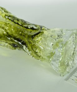 Vaas - kleurloos en mosgroen kristal