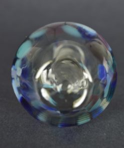 Oriëntaalse parfumfles met blauw en paars - glas