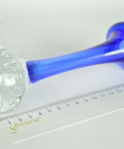 Spijkervaas - blauw kristal