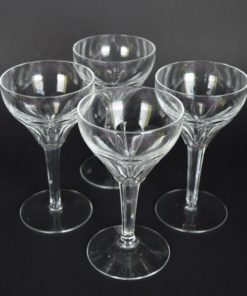 Glazen kristal, groot kleurloos - set van 4
