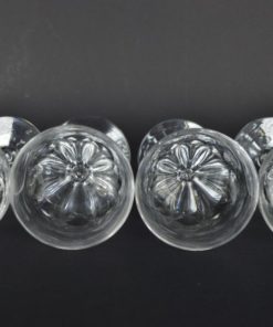 Glazen kristal, groot kleurloos - set van 4