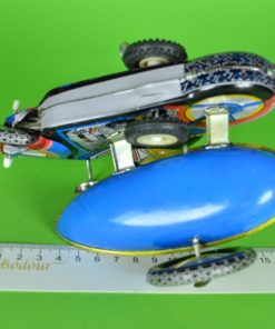 Opwindspeelgoed motorrijder met zijspan -blik