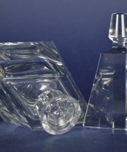 Parfumfles met grote stop - kristal