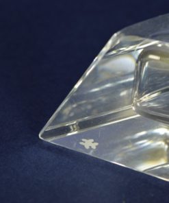 Parfumfles met grote stop - kristal