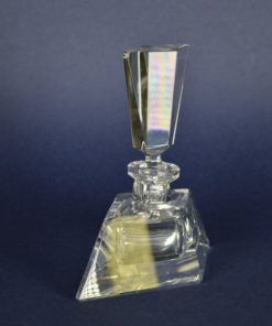 Parfumfles met grote stop - kristal