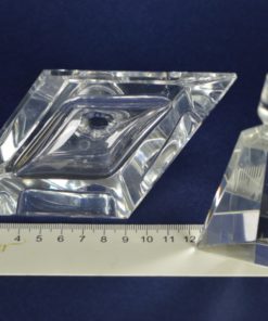 Parfumfles met grote stop - kristal