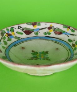 Perzisch schotel met vogels - antiek aardewerk