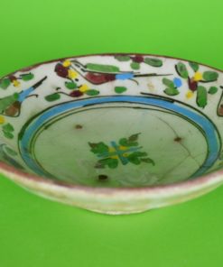 Perzisch schotel met vogels - antiek aardewerk