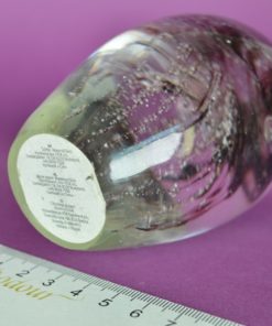 Presse-papier met bruine kwal - glas