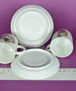 Kop- en schotels Royals Schwabap porselein - set van 2