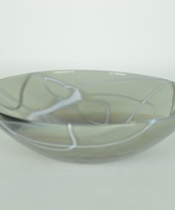 Schotel grijs met wit - Murano glas