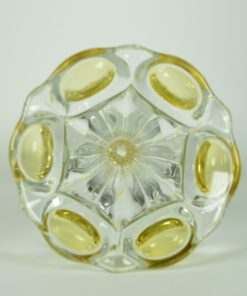 Vaas kleurloos en geel glas - Art-Deco