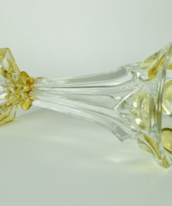 Vaas kleurloos en geel glas - Art-Deco