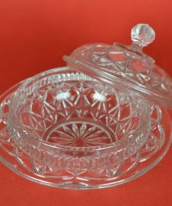 Bonbonnière met brede rand - glas