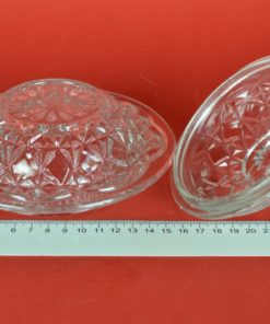 Bonbonnière met brede rand - glas