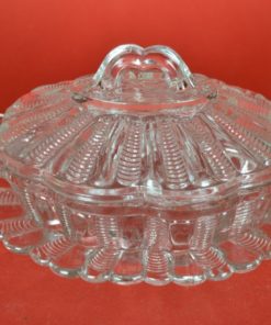 Botervloot of eiermandje met vaste schotel - glas