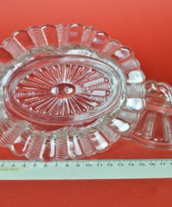 Botervloot of eiermandje met vaste schotel - glas