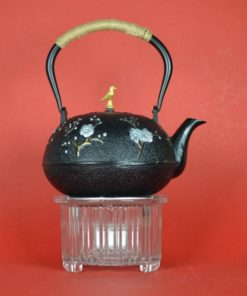 Theelicht verticale streep glas