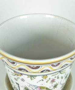 Bloempot met schotel Conimbriga Portugal - aardewerk