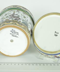 Bloempot met schotel Conimbriga Portugal - aardewerk