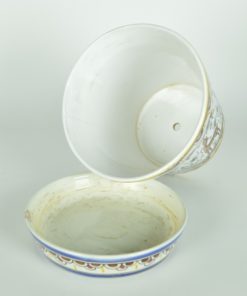 Bloempot met schotel Conimbriga Portugal - aardewerk