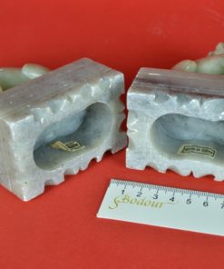 Chinese tempelleeuwen - Foodogs grijsgroen speksteen