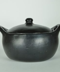 Koekenpan black pottery La Chamba Colombia - aardewerk