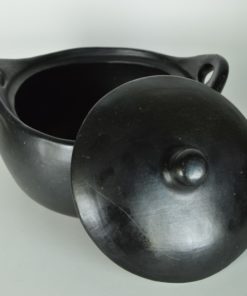 Koekenpan black pottery La Chamba Colombia - aardewerk