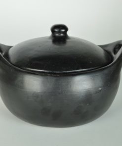 Koekenpan black pottery La Chamba Colombia - aardewerk