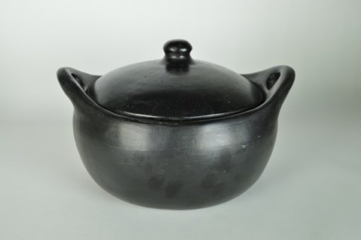 Koekenpan black pottery La Chamba Colombia - aardewerk