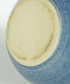 Vaas Pottery blauw geglazuurd aardewerk