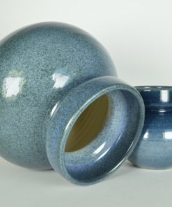 Vazen Pottery blauw geglazuurd aardewerk