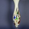 Vaas wit met kleurvlekken - Murano glas
