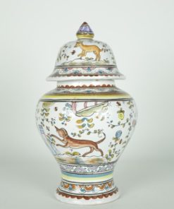Vaas met deksel of gemberpot Conimbriga Portugal - aardewerk