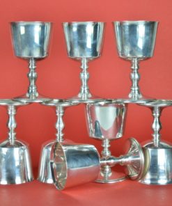 Verzilverde wijnkelken 1973 Barker Ellis