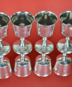 Verzilverde wijnkelken 1973 Barker Ellis