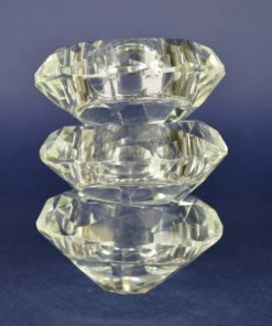 Waxinelichthouder met dikke bodem - kristal