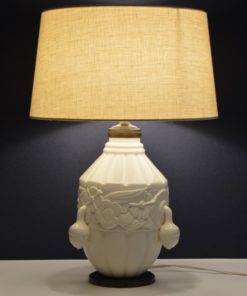 Tafellamp Bloemknop Art Deco - porselein