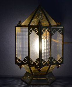 Wandlamp oosters - glas met koper