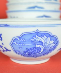 Chinese kom met sluierstaart vis - Chinees porselein