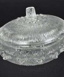 Marmelade of suikerpot met deksel en dauwdruppels - glas