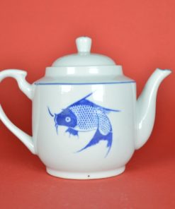 Theepot met Koi karper vintage - porselein