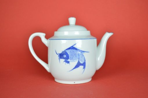 Theepot met Koi karper vintage - porselein