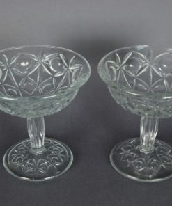 Dessertcoupes Retro - kleurloos glas