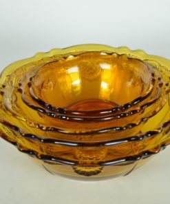 Glazen schalen Inwald Barock amber - 5 delig