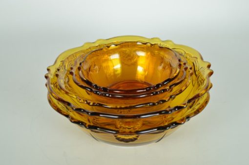 Glazen schalen Inwald Barock amber - 5 delig